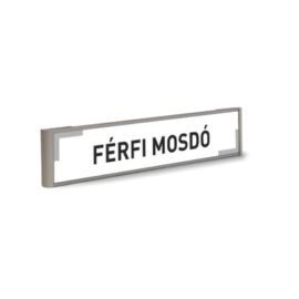 férfi mosdó felirat - fekete-szürke