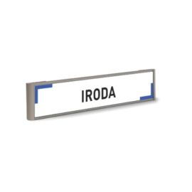 iroda tábla - fekete-kék