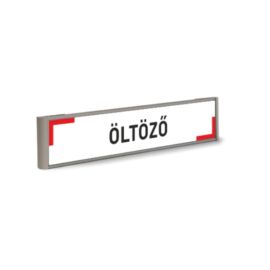 Információs tábla - Öltöző - 4 cm