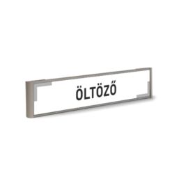 Információs tábla - Öltöző - 4 cm