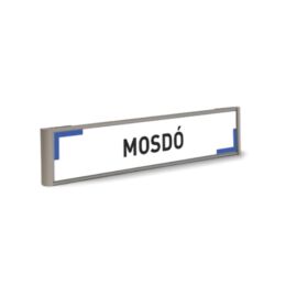 mosdó felirat - fekete-kék
