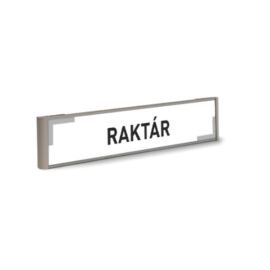 Információs tábla - Raktár felirat - 4 cm