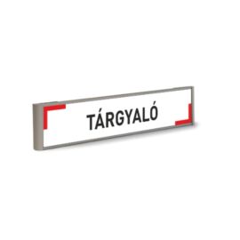 Információs tábla - tárgyaló