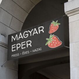 Magyar eper molinó, édes - 100x50 cm