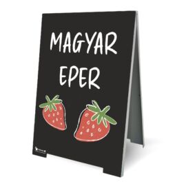 Magyar eper megállító tábla - 70x100 cm