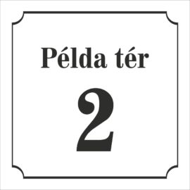 házszámtábla