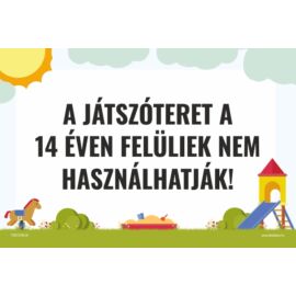 tiltó tábla játszótérre