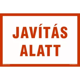 Javítás alatt tábla