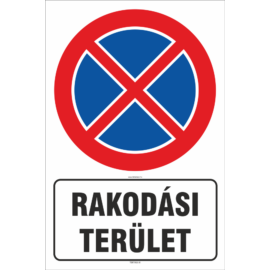 Rakodási terület tábla