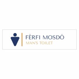Férfi mosdó műanyag tábla
