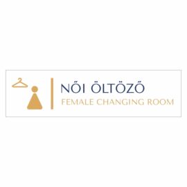 Női öltöző matrica