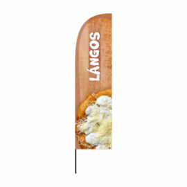 lángos strandzászló beachflag