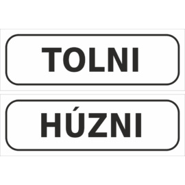 tolni - húzn matrica szett - fekete
