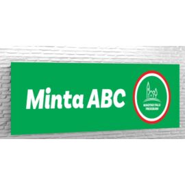 Magyar Falu Program kisbolt névtábla 150 x 40 cm (1500 x 400 mm)