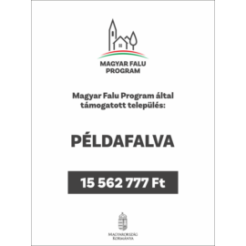 magyar falu program összefoglaló tábla