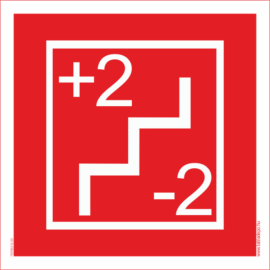 Füstmentes lépcsőház – utánvilágító piktogram – 200x200 mm