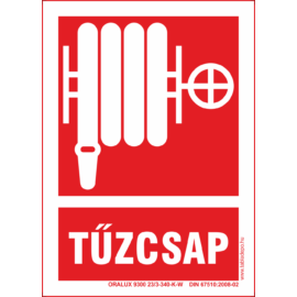 tűzcsap tábla – utánvilágító