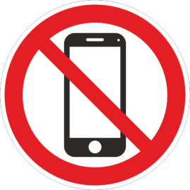 mobiltelefon használata tilos