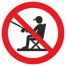 horgászni tilos tábla