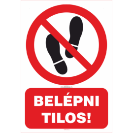 tilos az átjárás tábla
