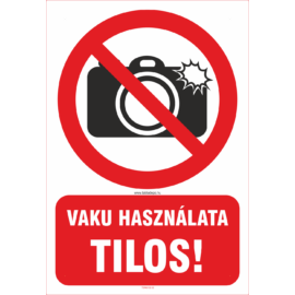 vaku használata tilos tábla és matrica