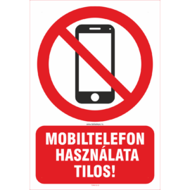 mobiltelefon használata tilos