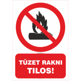 tüzet rakni tilos tábla és marica
