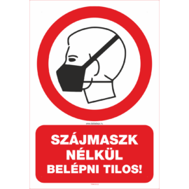 maszk használata kötelező tábla