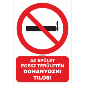 dohányzást tiltó tábla és matrica