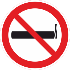 Dohányozni tilos tábla - piktogram