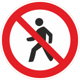tilos az átjárás tábla