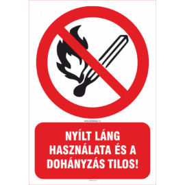 dohányzást tiltó matrica és tábla