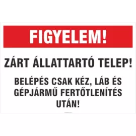 zárt állattartó telep