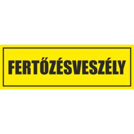 fertőzésveszély matrica