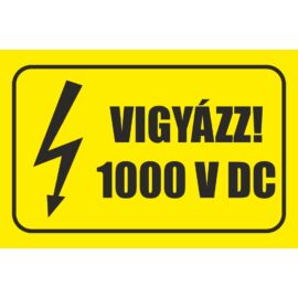 vigyázz 1000 V DC