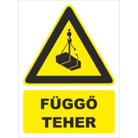 függő teher tábla és matrica