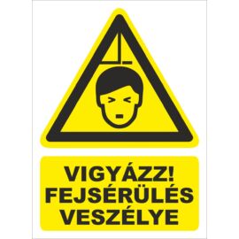 munkavédelmi tábla, kézsérülés veszélye