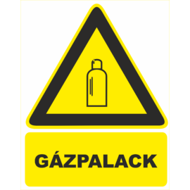 gázpalack tábla és matrica