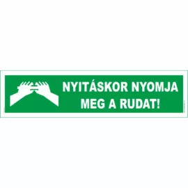 Nyitáskor nyomja meg a rudat – matrica - 400x100 mm