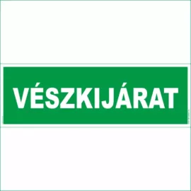 Vészkijárat matrica