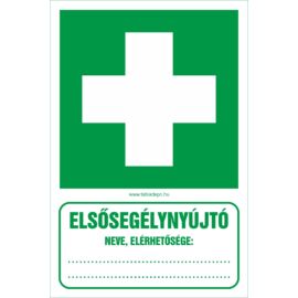elsősegély tábla