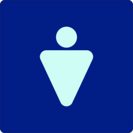 férfi WC kék-világoskék férfi WC kék-világoskék