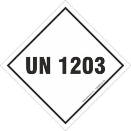 UN 1203 (benzin) matrica