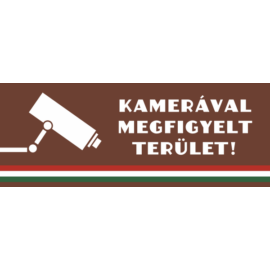 kamerával megfigyelt terület matrica