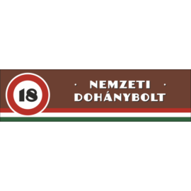 Nemzeti Dohánybolt plexi - 180x50 cm (világító dobozba)