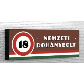 nemzeti dohánybolt világító tábla 145x50 cm