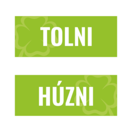Tolni / húzni matrica szett lottózóba
