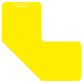 Sarokelem - sárga