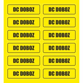 Napelemes rendszer jelölő matrica csomag - DC doboz