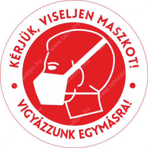 viseljen maszkot matrica